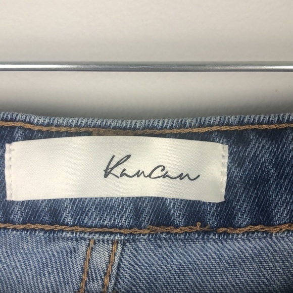 KanCan Mid Rise Distressed Blue Denim Cut Offs 100% Cotton Size 28/9 Jean Shorts - Picture 9 of 16